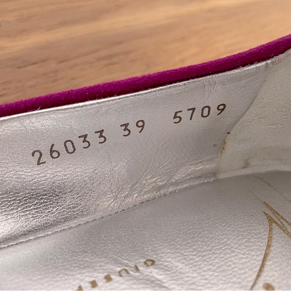 Giuseppe Zanotti Malika Spiked Toecap Suede Ballet Flats IT39 - Picture 8 of 12